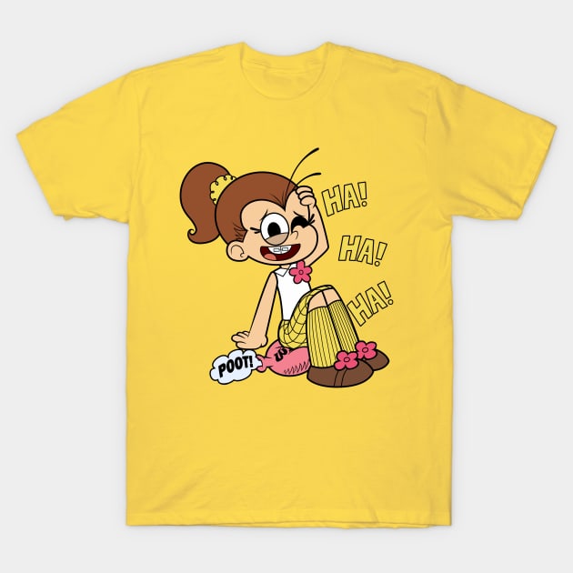 Luan Loud Whoopie Cushion Joke T-Shirt by Vamos Ramos